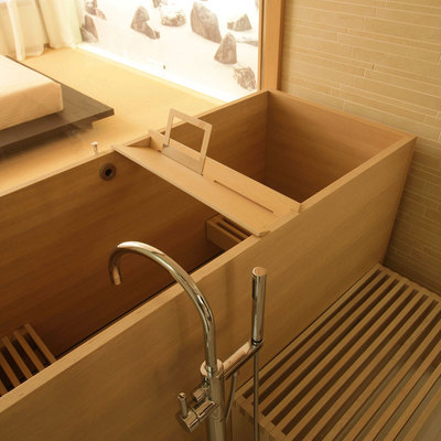 vasca da bagno in legno