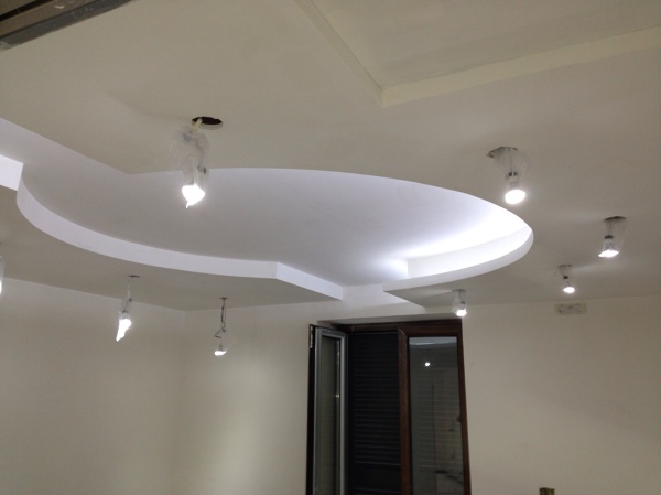 Progetto controsoffitti, pareti attrezzate, contropareti e luci ... Luce diffusa cartongesso