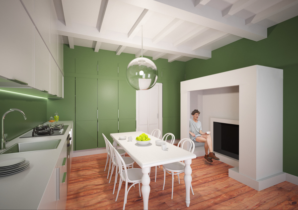 Foto: cucina con camino abitabile ! di arch. francesco antoniazza ... Cucina con camino