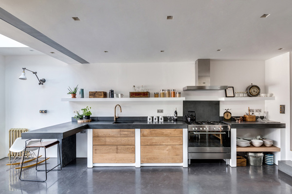 Foto: cucina in muratura con piano scuro di rossella cristofaro ... Piano cucina in muratura
