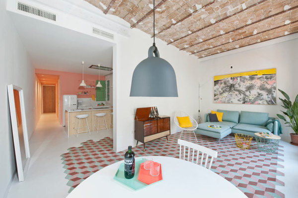 Foto: salone sala da pranzo e cucina in uno spazio di francesco ... Sala e cucina