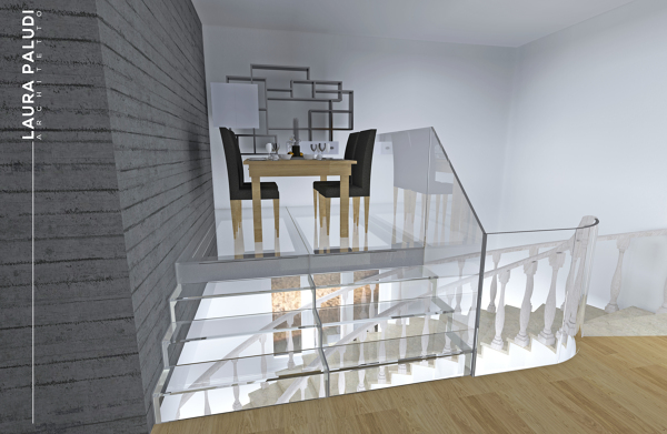 Foto: soppalco vetro e acciaio di laura paludi architetto #357063 ... Progetto soppalco in acciaio