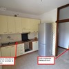 Rifacimento bagno, spostamento attachi idraulici e porta scorrevole interna
