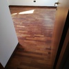 Sistemazione parquet rigato e opaco in parte