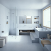Rivestimento piastrelle bagno con resina/microcemento