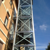 Installazione nuovo ascensore in cortile (3piani)