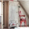Armadio bianco stile vintage, shabby chic