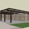 Tettoia in metallo carport