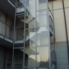 Chiusura scala condominiale esterna