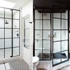 Porta doccia con anta fissa industrial