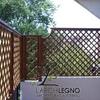 Grigliati in legno per schermatura balcone