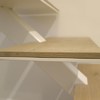 Scala ferro verniciato bianco opaco pedata legno come da foto