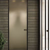 Porta in vetro con telaio in alluminio