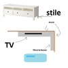 Mobile porta tv legno angolare