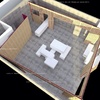 Realizzazione cubi in legno laccato bianco opacho