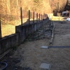 Posa copertina su muro recinzione largo 30 cm x 90 m lunghezza