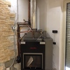 Rivestimento termocamino ad angolo