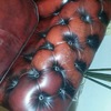 Ripristino pelle divano chesterfield