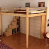Letto matrimoniale soppalcato