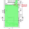 Imbiancatura soggiorno + porta in cartongesso
