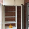 Armadio in alluminio bianco ral 9010, dim mt 1,50x2,70x0,45